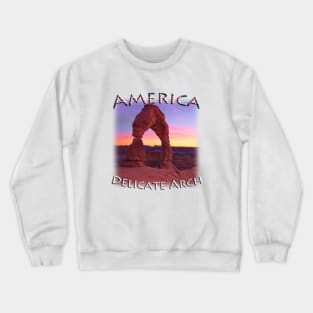 America - Utah - Delicate Arch sunset glow Crewneck Sweatshirt